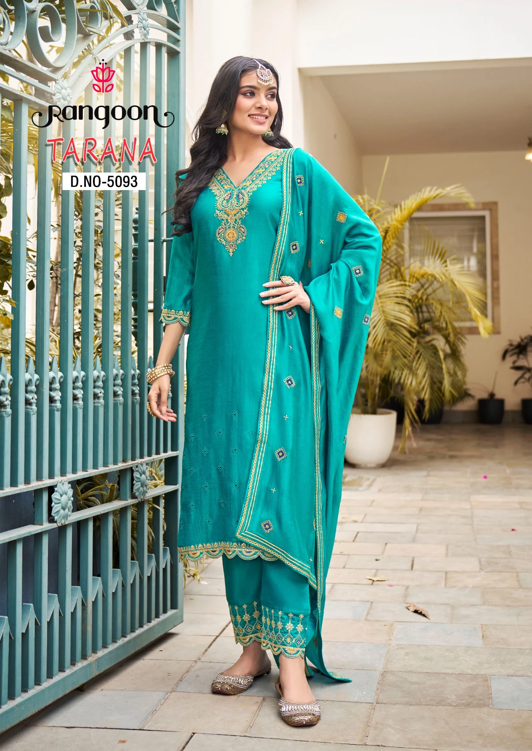 Rangoon Tarana Silk Wholesale Fancy Readymade Salwar Suit Catalog — Wholesale Readymade Suit, Rangoon wholesale from Surat - Gallery Image 4